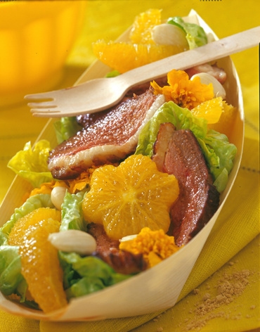 La coupelle fraîcheur salade – orange – Magret