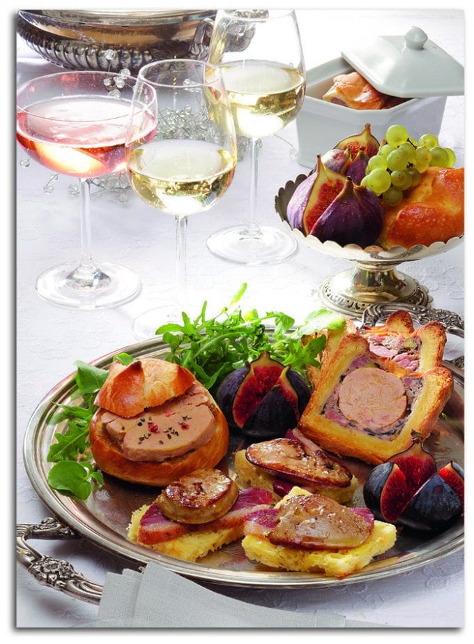 Avec du Foie Gras, pour les fêtes, un somptueux plateau de 3 belles recettes à partager