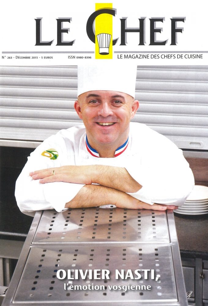 Olivier Nasti, en Couverture du magazine « Le Chef » !
