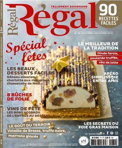 Terrines de Foie Gras, Sonia la fée maison du magazine Régal nov/déc 2016…