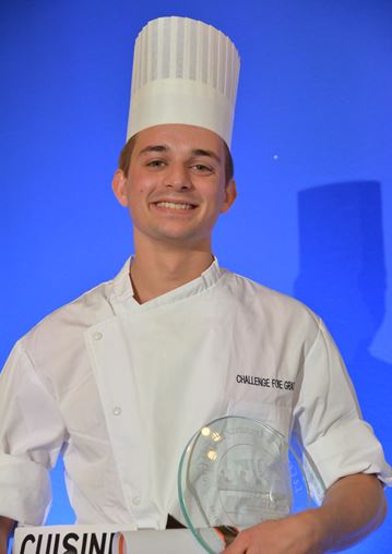 Victor Gibernon, Grand Gagnant du Challenge Foie Gras 2017 des Jeunes Créateurs Culinaires