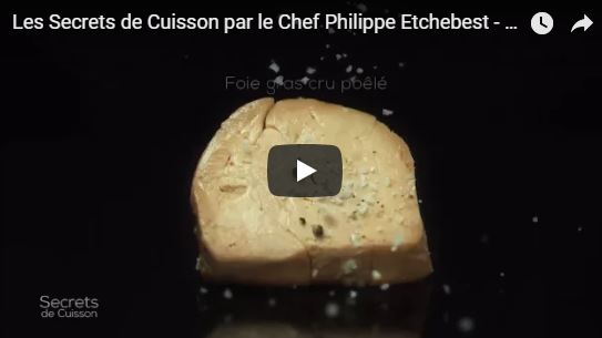 Le Chef Philippe Etchebest nous livre son secret de cuisson du Foie Gras cru poêlé !