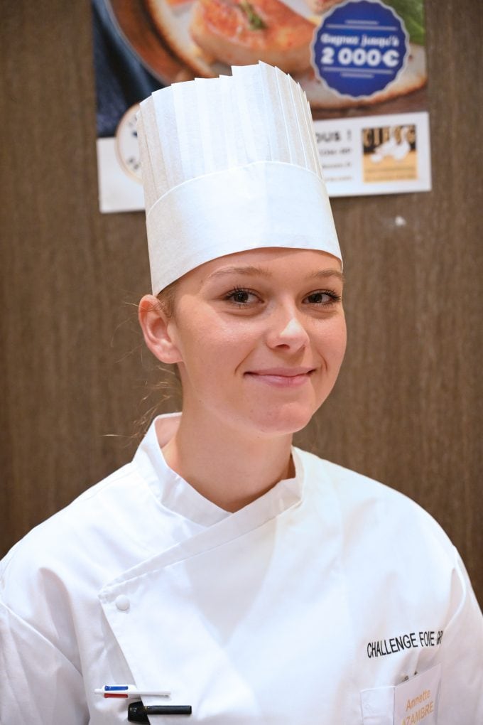 Annette Azambre, lauréate du 4e prix du Challenge Foie Gras 2020 des Jeunes Créateurs Culinaires