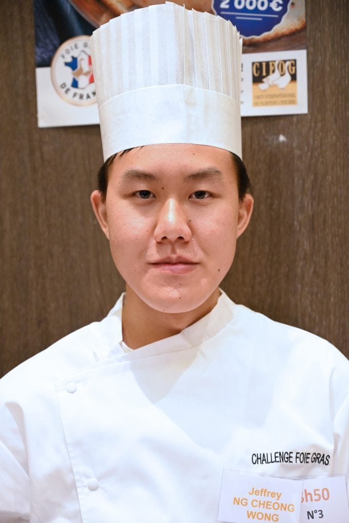 Jeffrey Ng Cheong Wong Lauréat du 4e prix du Challenge Foie Gras 2020 des jeunes créateurs culinaires