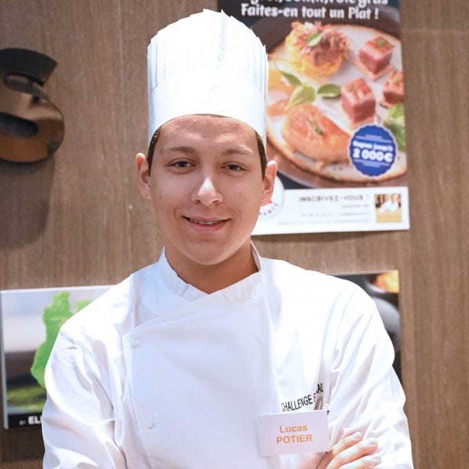 Lucas Potier remporte le 3e prix du Challenge Foie Gras 2020 des Jeunes Créateurs Culinaires