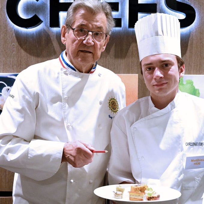 Matthieu Hué sur le podium du Challenge Foie Gras 2022 des Jeunes Créateurs Culinaires