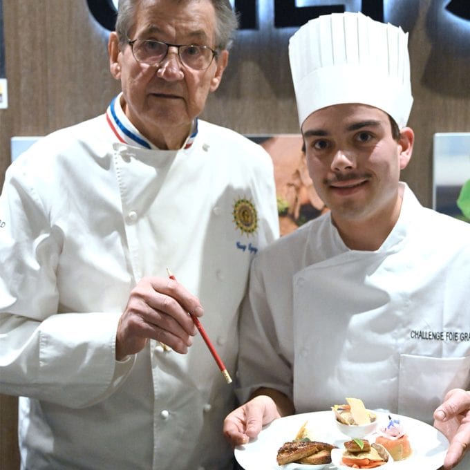 Baptiste Monier lauréat du Challenge Foie Gras 2022 des Jeunes Créateurs Culinaires