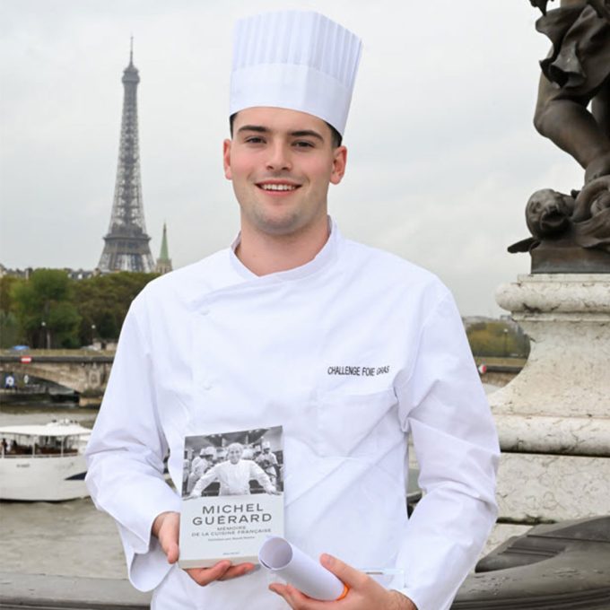 Louis Foucault-Plaçais, lauréat de la 20e édition du Challenge Foie Gras des Jeunes Créateurs Culinaires