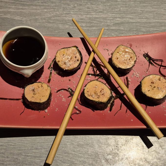 Foie Gras mi-cuit comme un maki