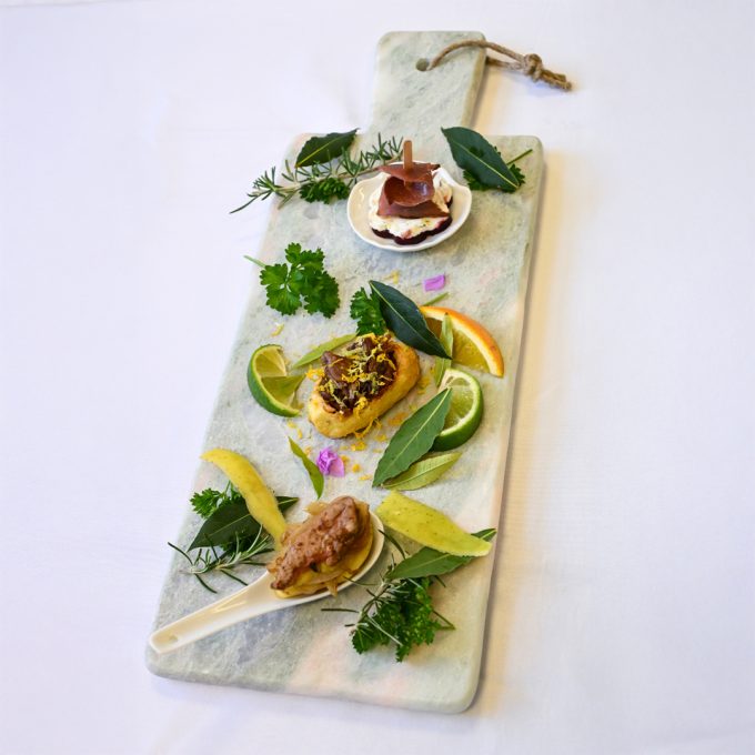 Associations sucrées salées : Foie Gras et pomme, Confit aux agrumes et Magret à la betterave